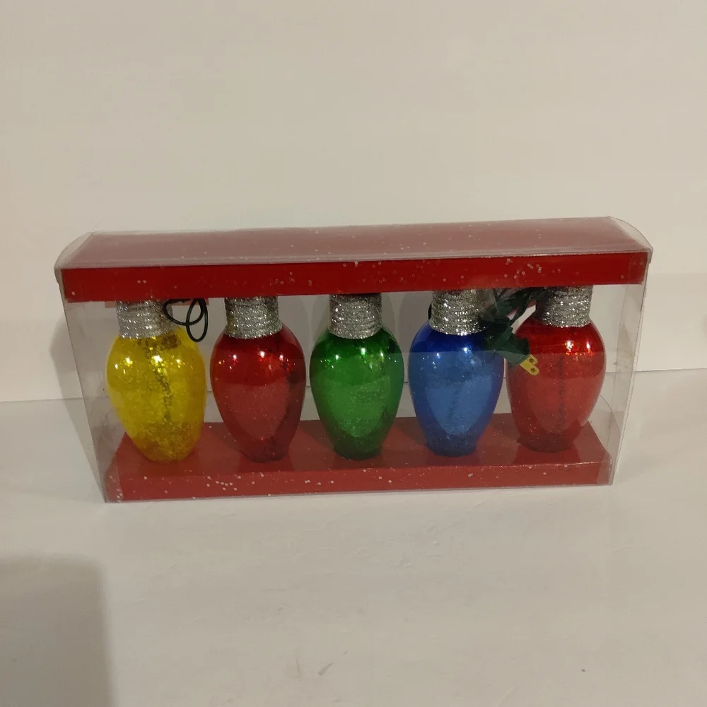 NEW Electric, Colorful, Retro Light Strand. 5 Bulbs